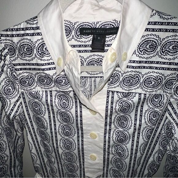 Marc by Marc Jacobs Paisley Longsleeve Dress - Sz 0 - Picture 4 of 16